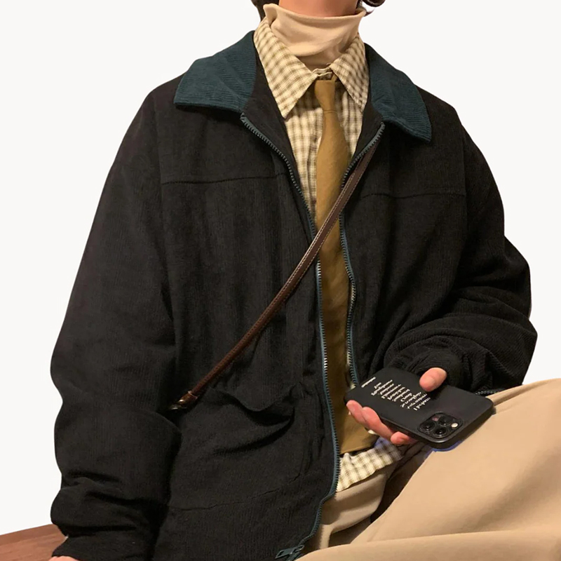 hongfeng - zipper jacket of vintage type